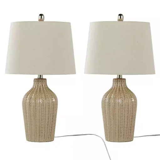 Kirklands Home Table Lamps|Sand Rockwell Table Lamps, Set of 2 Tan
