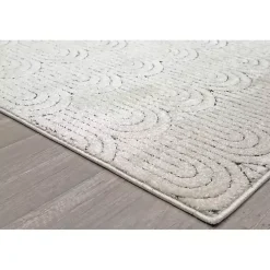 Kirklands Home Area Rugs|Sandstone Chanai Indoor Area Rug, 5x7 Ivory