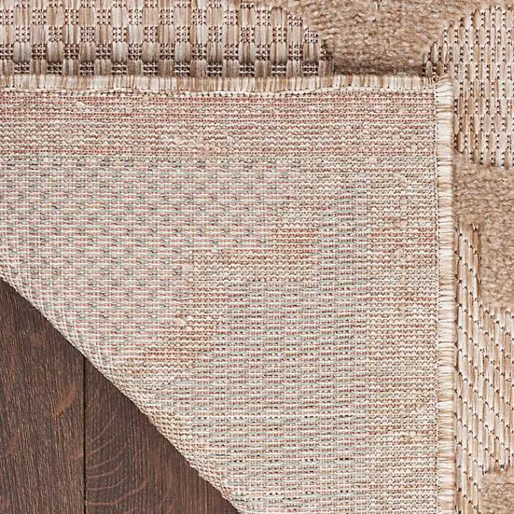 Kirklands Home Outdoor Rugs|Sandstone Natural Trellis Outdoor Area Rug, 4x6