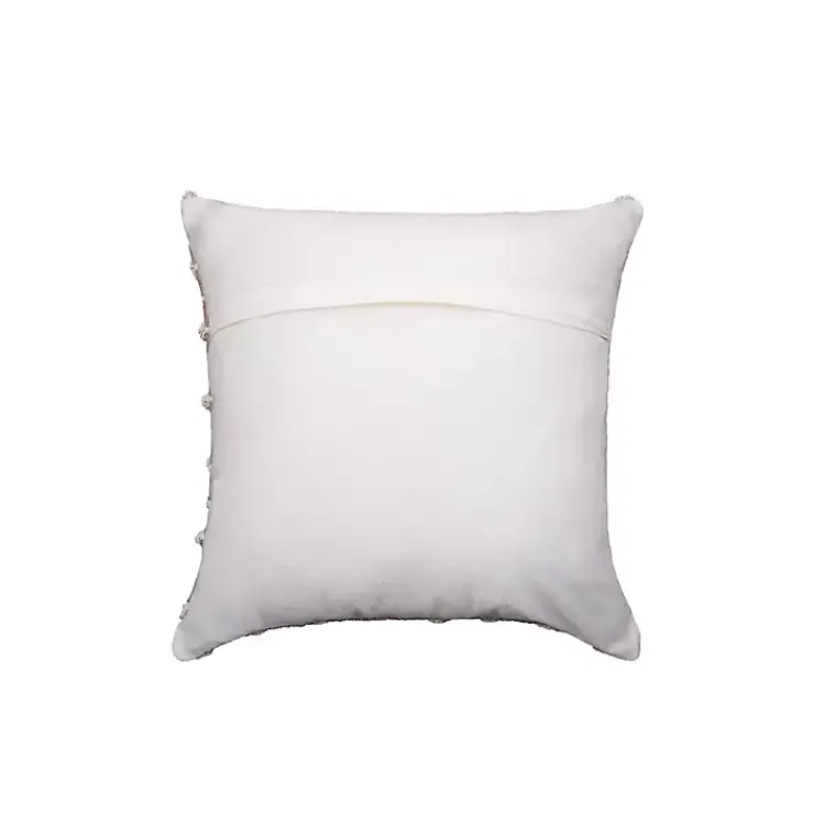 Discount Sandy Beige Hand Knotted Decorative Throw Pillow Pillows