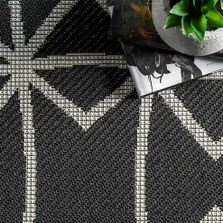 Kirklands Home Outdoor Rugs|Sanford Gray Geometric Shapes Outdoor Rug, 8x10