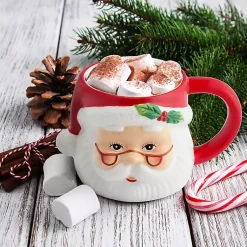 Kirklands Home Glassware & Drinkware|Santa Christmas Mug