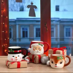 Kirklands Home Glassware & Drinkware|Santa Christmas Mug