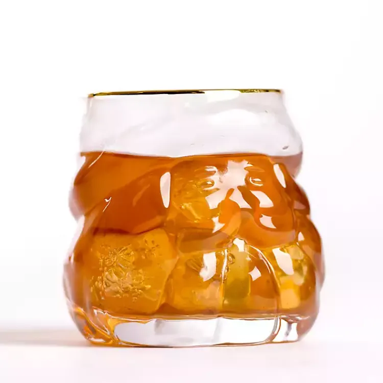 Kirklands Home Glassware & Drinkware|Santa Figural Drinking Glass Clear