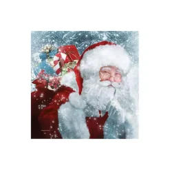 Sale Santa Gifts & Snowflakes Canvas Print, 30x30 in. Christmas Art & Wall Decor
