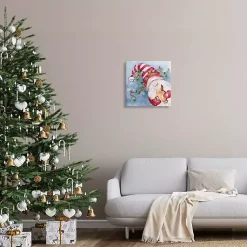 Online Santa Gnome with Lights Canvas Art Print Christmas Art & Wall Decor