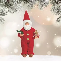 Santa in Pajamas Christmas Figurine Christmas Decorations