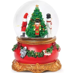 New Santa, Nutcracker, Snowman Musical Christmas Dome Christmas Decorations