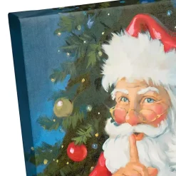 Hot Santa Shhh Canvas Art Print Christmas Art & Wall Decor