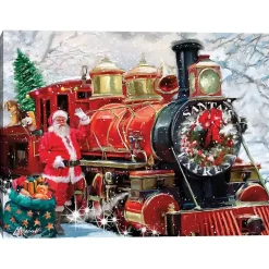 Santa's Express Canvas Art Print Christmas Art & Wall Decor