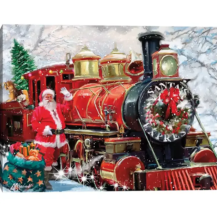 Santa's Express Canvas Art Print Christmas Art & Wall Decor
