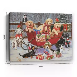 Online Santa's Helpers Canvas Art Print Christmas Art & Wall Decor