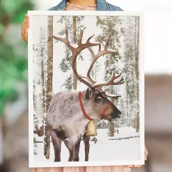 Online Santa's Reindeer Framed Art Print Christmas Art & Wall Decor