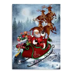 Outlet Santa's Take Off Canvas Art Print Christmas Art & Wall Decor
