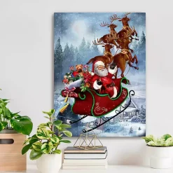 Outlet Santa's Take Off Canvas Art Print Christmas Art & Wall Decor