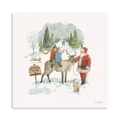 Best Santa's Tree Farm Canvas Art Print Christmas Art & Wall Decor