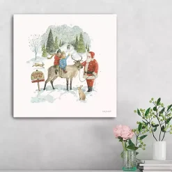 Best Santa's Tree Farm Canvas Art Print Christmas Art & Wall Decor