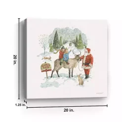 Best Santa's Tree Farm Canvas Art Print Christmas Art & Wall Decor