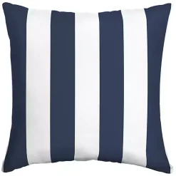 Kirklands Home Outdoor Cushions & Pillows|Sapphire Cabana Stripe Outdoor Pillow Blue