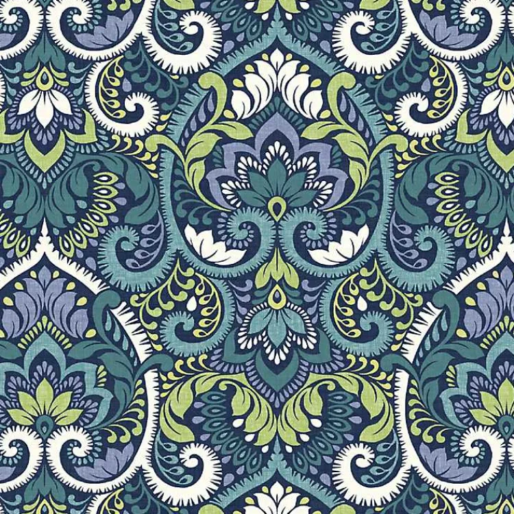 Kirklands Home Outdoor Cushions & Pillows|Sapphire Damask Outdoor Pillows, Set of 2