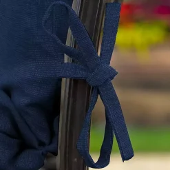 Kirklands Home Outdoor Cushions & Pillows|Sapphire Leala Luxe Outdoor Dining Chair Cushion Blue