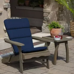Kirklands Home Outdoor Cushions & Pillows|Sapphire Leala Texture Outdoor Adirondack Cushion Blue