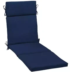 Kirklands Home Outdoor Cushions & Pillows|Sapphire Leala Texture Outdoor Chaise Cushion Blue