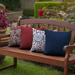 Kirklands Home Outdoor Cushions & Pillows|Sapphire Texture Outdoor Pillows, Set of 2 Blue