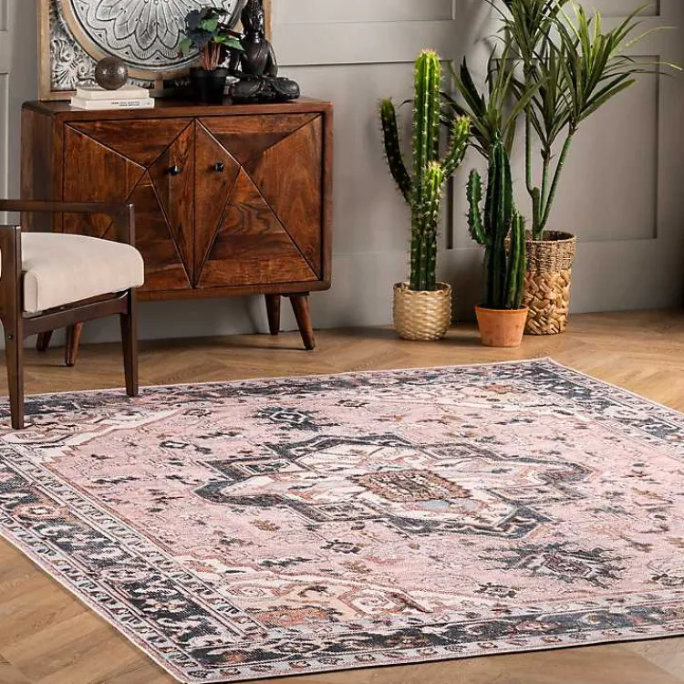 Kirklands Home Area Rugs|Sasha Medallion Washable Area Rug, 4x6