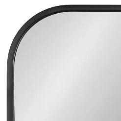 Kirklands Home Decorative Mirrors|Satin Wide Arch Wall Mirror Black