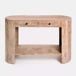 Kirklands Home Console Tables|Sawmark 2-Drawer Console Table Brown