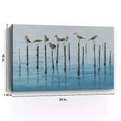 Kirklands Home Canvas Art|Sea Bird Break Canvas Art Print Blue