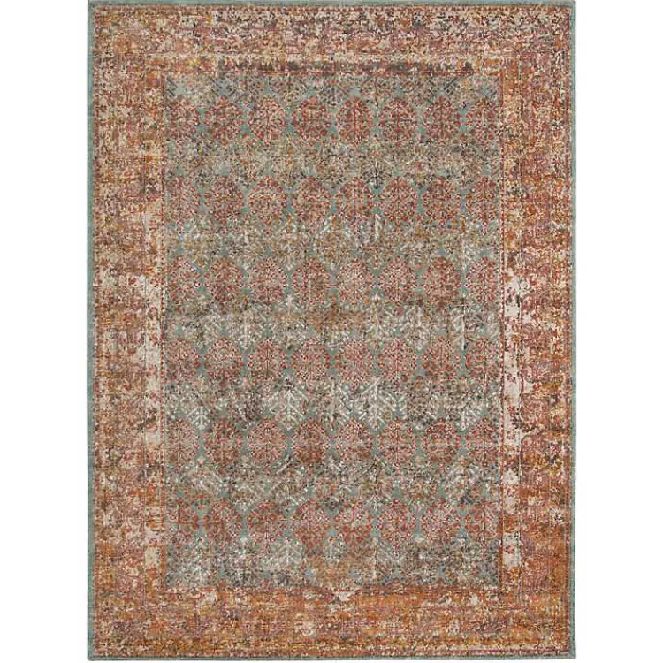 Kirklands Home Area Rugs|Sea Blue Eaton Transitional Area Rug, 6x8