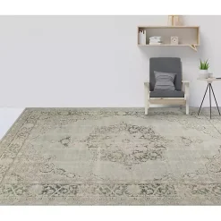 Kirklands Home Area Rugs|Sea Vintage Medallion Area Rug, 5x7 Green