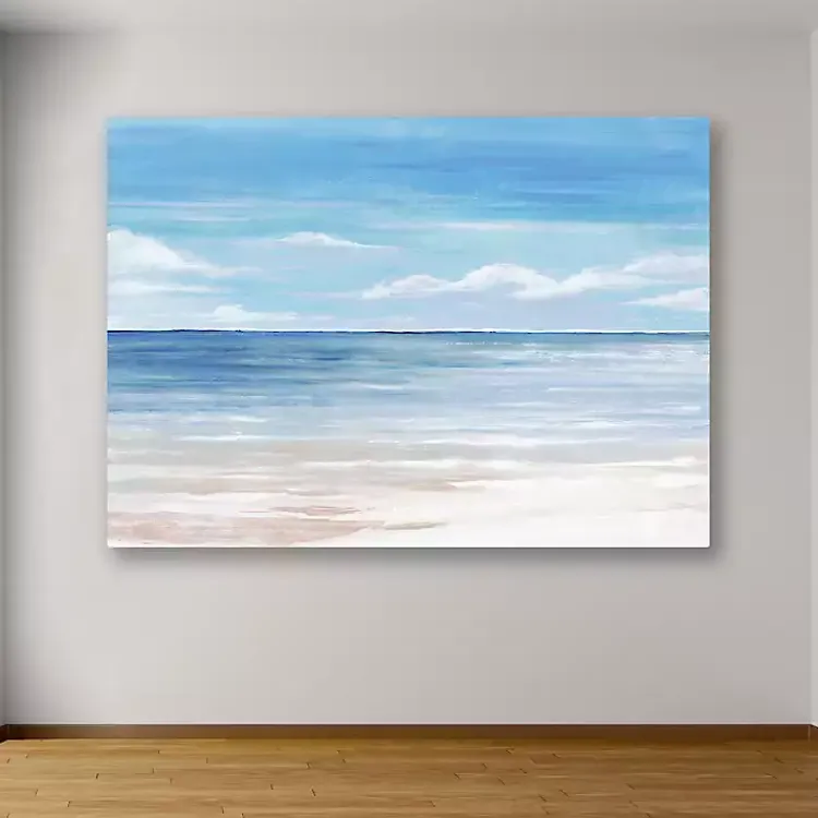 Kirklands Home Canvas Art|Sea Landscape III Giclee Canvas Art Print Blue