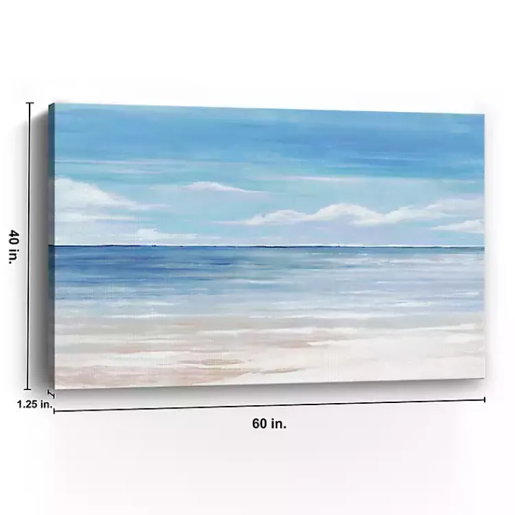Kirklands Home Canvas Art|Sea Landscape III Giclee Canvas Art Print Blue