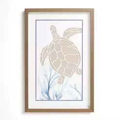 Kirklands Home Wall Plaques|Sea Turtle Shadowbox Wall Plaque