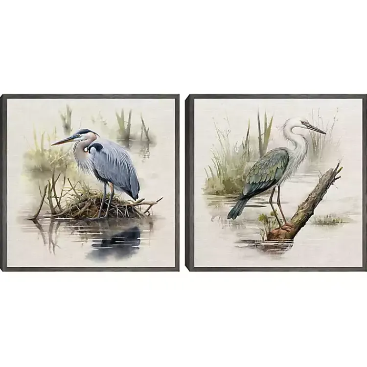 Kirklands Home Canvas Art|Seabird Portrait Framed Canvas Prints, Set of 2 Multi