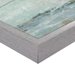 Kirklands Home Canvas Art|Seafoam Framed Canvas Art Prints, Set of 2 Blue