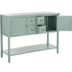 Kirklands Home Cabinets & Sideboards|Seafoam 4-Drawer Charlotte Sideboard Green
