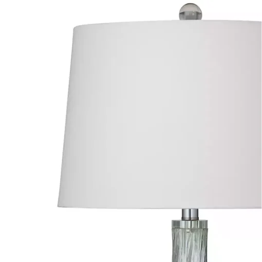 Kirklands Home Table Lamps|Seafoam Green Teardrop Table Lamp White