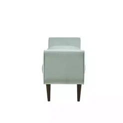 Kirklands Home Benches & Ottomans|Seafoam Velvet Bench Green