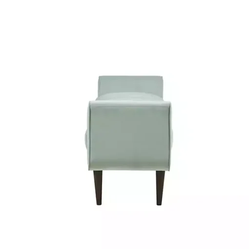 Kirklands Home Benches & Ottomans|Seafoam Velvet Bench Green