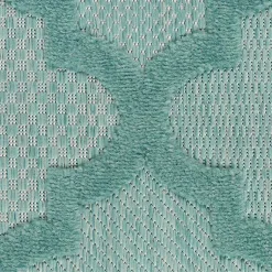 Kirklands Home Outdoor Rugs|Seaglass Trellis Outdoor Area Rug, 5x7
