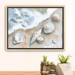 Kirklands Home Canvas Art|Seashells by the Seashore Framed Canvas Art Print