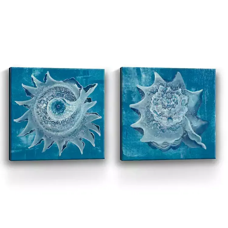 Kirklands Home Canvas Art|Seashore Canvas Art Prints, Set of 2 Blue