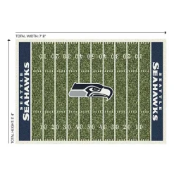 Kirklands Home Area Rugs|Seattle Seahawks Home Field Area Rug, 6x8 Green