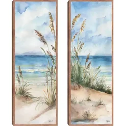 Kirklands Home Canvas Art|Seaview Panel I & II 2-pc. Canvas Art Print Set Blue
