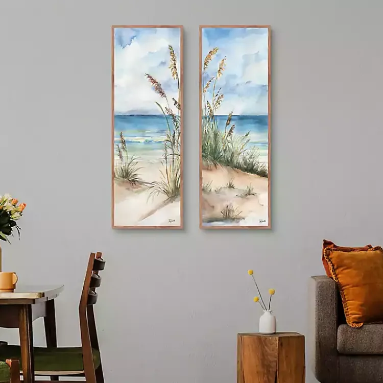 Kirklands Home Canvas Art|Seaview Panel I & II 2-pc. Canvas Art Print Set Blue
