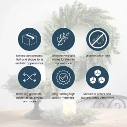 Outlet Seeded Blade Eucalyptus Wreath, 25 in. Wreaths